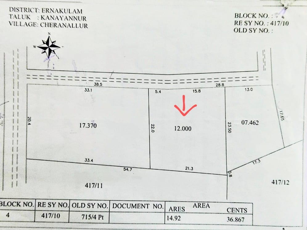 WhatsApp image for Residential Plot in South Chittoor Ernakulam Kerala | City: Ernakulam | Builder: Independent | Sizes: Residential Plot | Price List: N/A | Brochure: N/A | Floor Plan: N/A