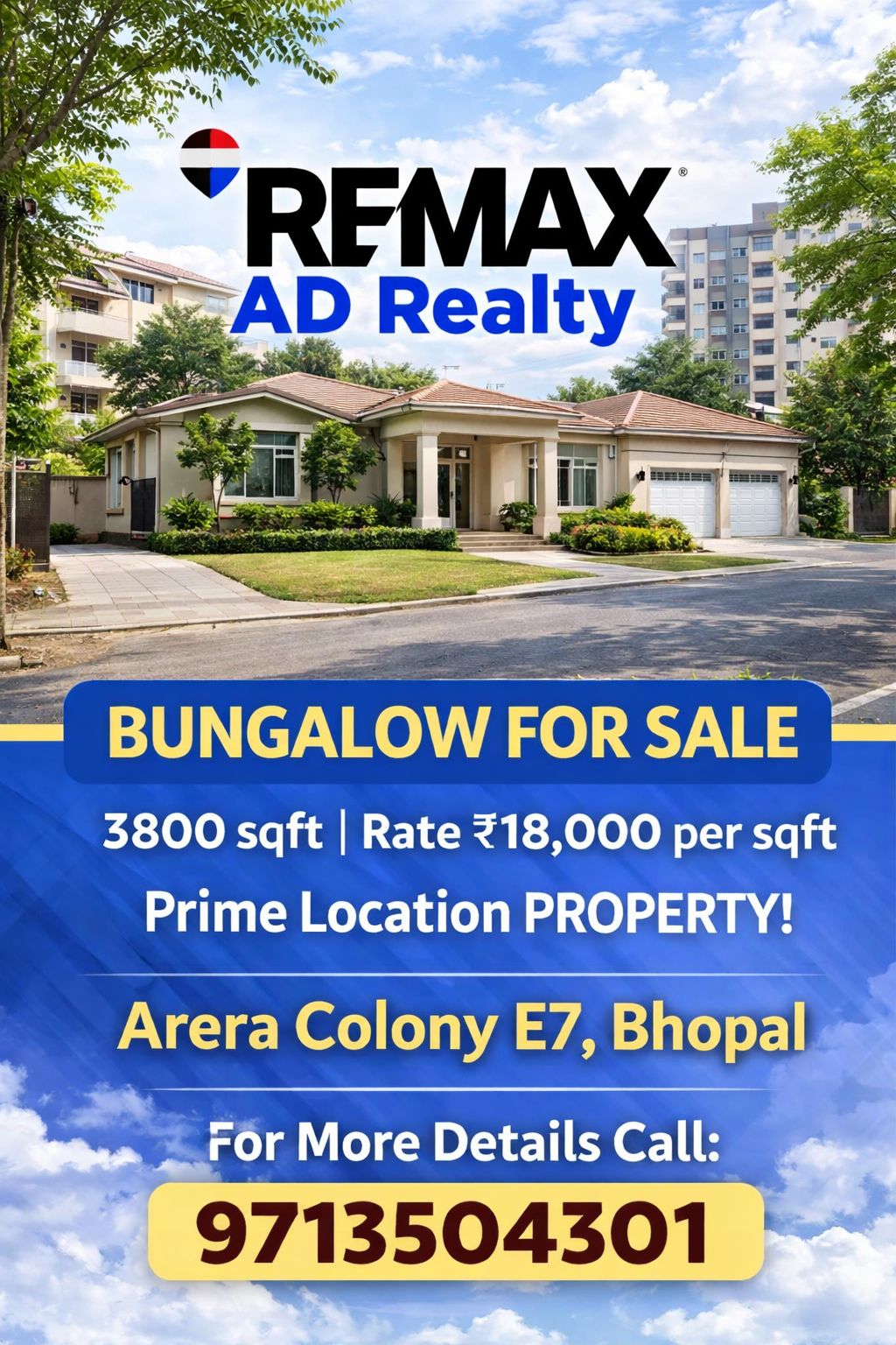 Bungalow For Sale in Arera Colony Bhopal