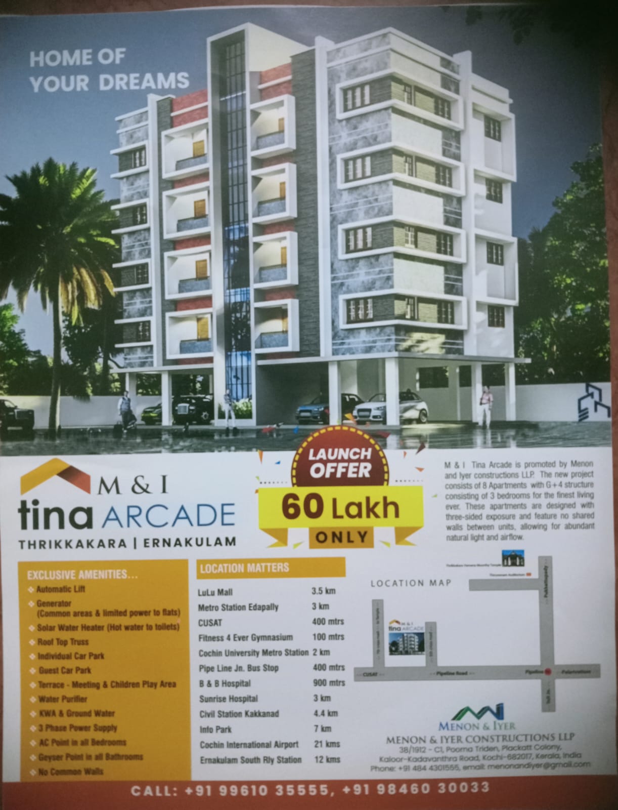 Under Construction 2 3 BHK Apartments Kalamasery