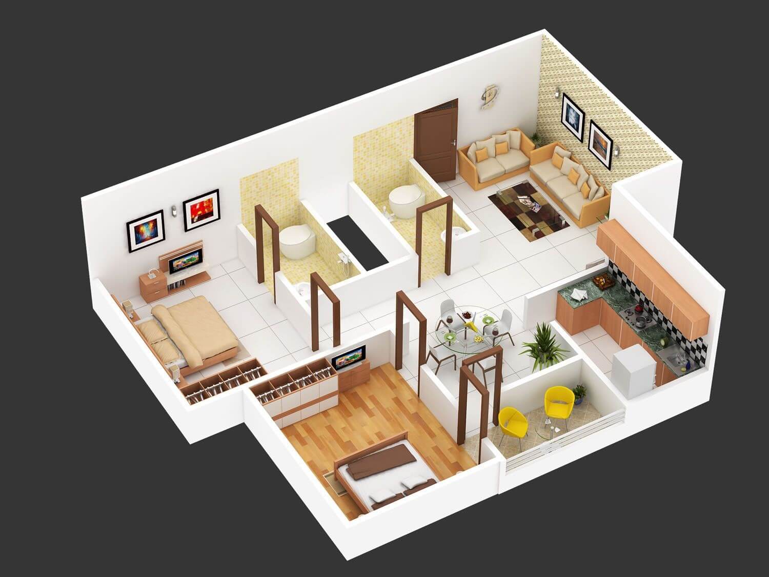 2 BHK Apartment for Sale in Daund Samata Nagar